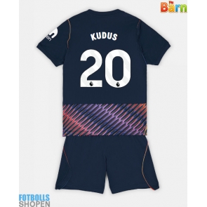 Billiga Tottenham Hotspur Mohammed Kudus #20 Bortatröja Barn 2026-27 Kortärmad (+ Korta byxor)
